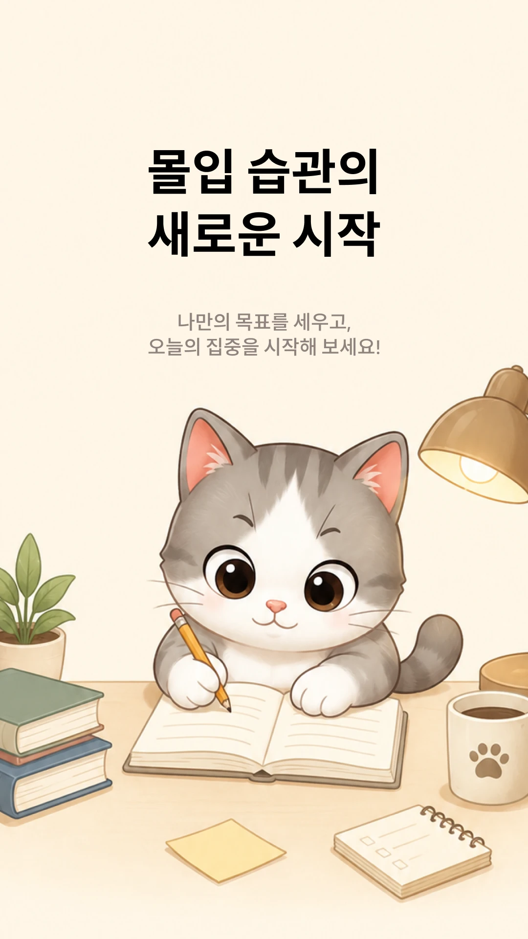 도파민 디톡스 집중냥이 앱 스크린샷 1